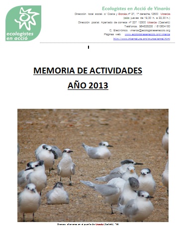 Memoria Actividades 2013